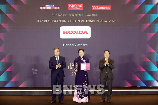 Honda nằm trong top 10 doanh nghiệp FDI tiêu biểu tại Việt Nam