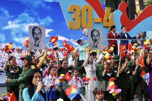 Hình ảnh Tổng duyệt diễu binh, diễu hành kỷ niệm 50 năm Giải phóng miền Nam