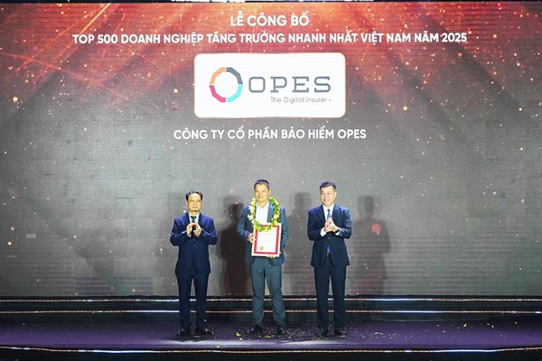 OPES dẫn đầu ngành bảo hiểm phi nhân thọ trong bảng xếp hạng FAST500