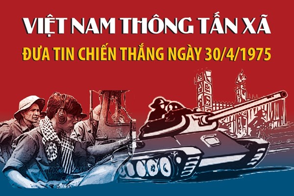 Việt Nam Thông tấn xã đưa tin chiến thắng ngày 30/4/1975