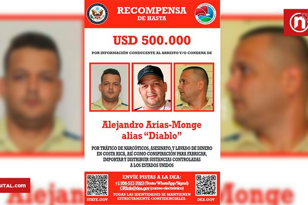 Mỹ treo thưởng truy nã trùm ma túy tại Costa Rica