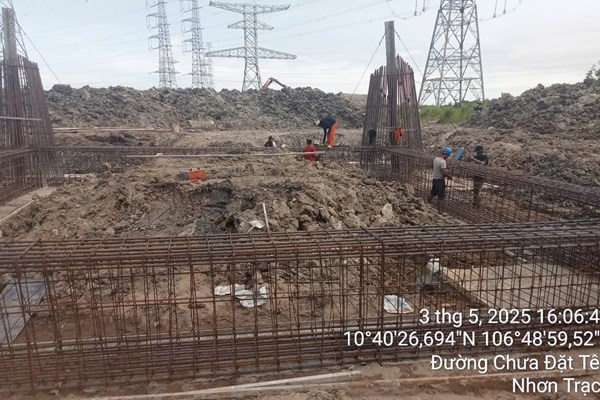 Thi công xuyên lễ để đưa dự án đường dây 220kV Nhà máy điện Nhơn Trạch 3 - rẽ  Mỹ Xuân - Cát Lái về đích trong tháng 6