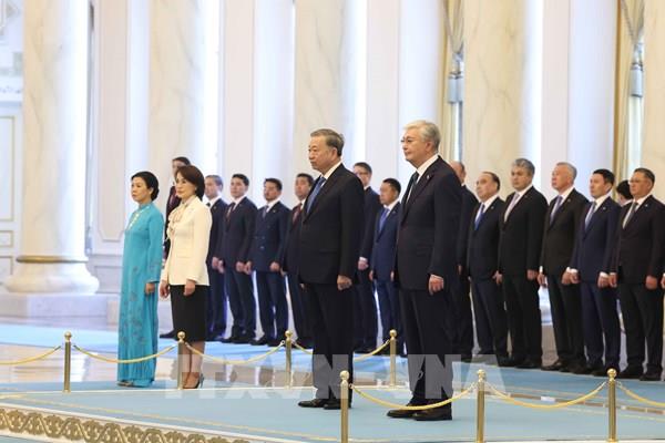 Lễ đón Tổng Bí thư Tô Lâm và Phu nhân thăm cấp Nhà nước Cộng hòa Kazakhstan