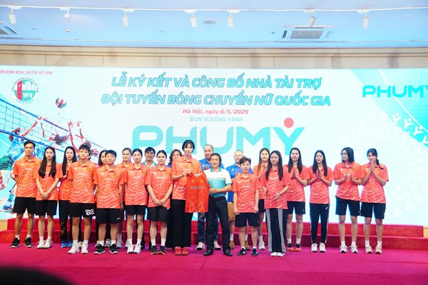 Phú Mỹ đồng hành cùng đội tuyển bóng chuyền nữ Việt Nam