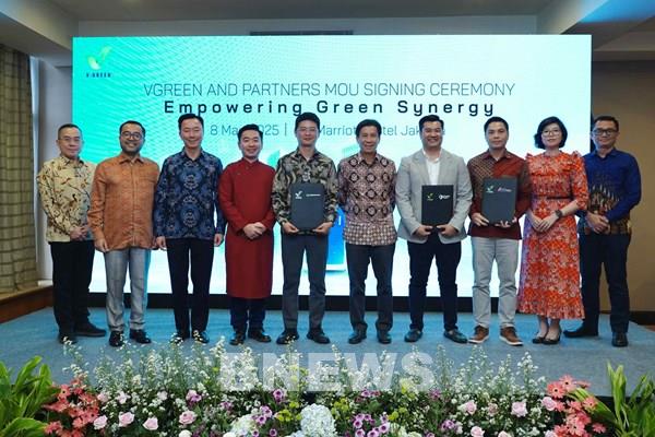 V-GREEN ký MOU với 4 đối tác, đầu tư 300 triệu USD tại Indonesia