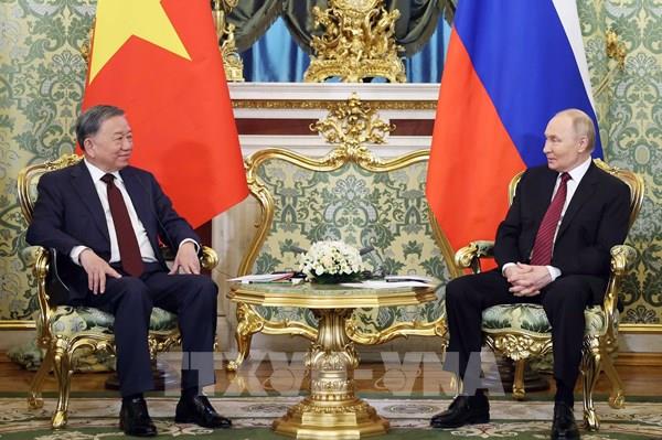 Tổng Bí thư Tô Lâm hội đàm với Tổng thống Nga Vladimir Putin