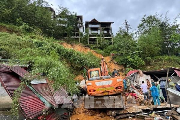 Sạt lở đất trong đêm tại Sa Pa, 1 người tử vong
