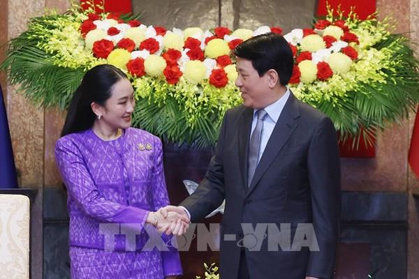 Chủ tịch nước Lương Cường tiếp Thủ tướng Thái Lan Paetongtarn Shinawatra