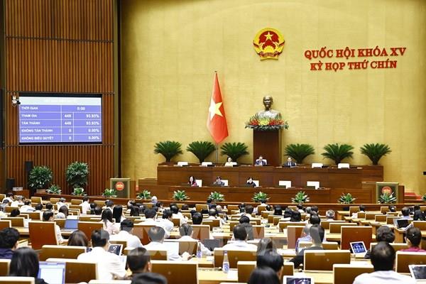 Thông qua nghị quyết về việc rút ngắn nhiệm kỳ Quốc hội khóa XV