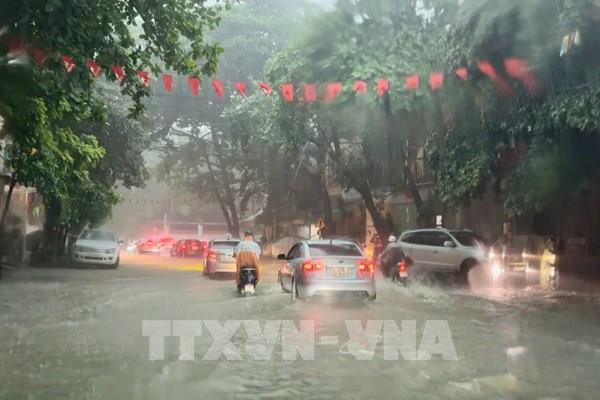 Nhiều tuyến đường tại Tuyên Quang ngập úng sau mưa