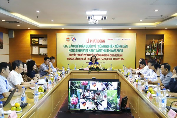 Phát động Giải báo chí toàn quốc về nông nghiệp, nông dân, nông thôn Việt Nam năm 2025 