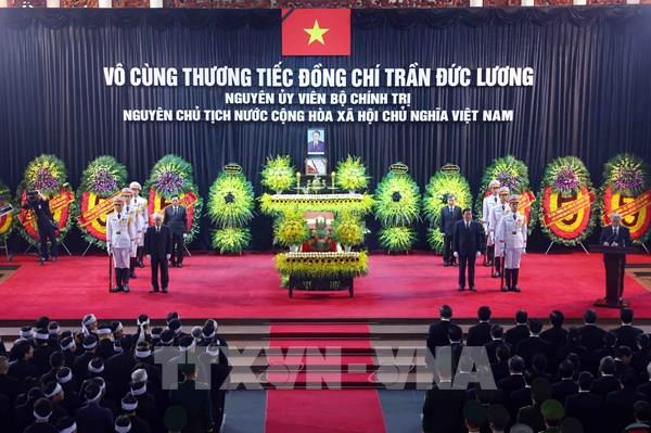 Lễ truy điệu và đưa tang nguyên Chủ tịch nước Trần Đức Lương