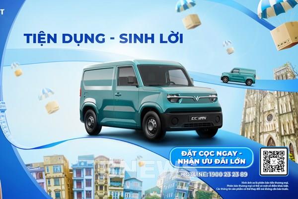 Khách hàng nhận ngay 10 triệu đồng khi đặt cọc xe VinFast chở hàng