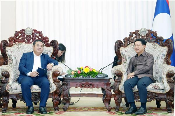 Vinachem báo cáo tiến độ dự án muối mỏ Kali với Phó Thủ tướng Lào