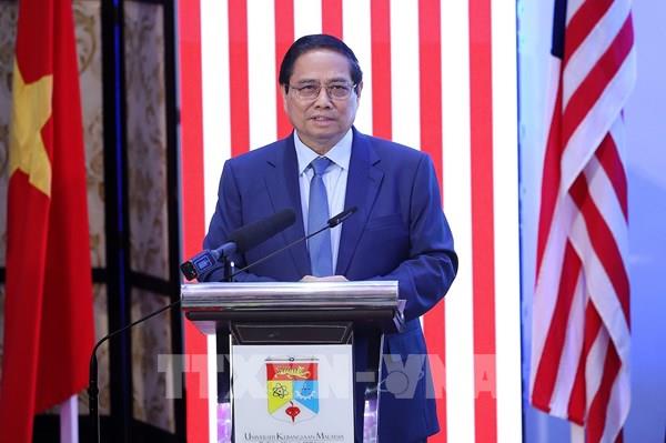 Thủ tướng Phạm Minh Chính phát biểu chính sách tại Đại học Quốc gia Malaysia