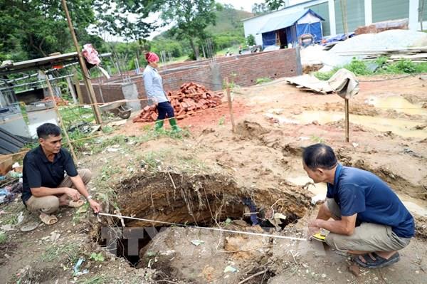 Tuyên Quang xuất hiện hố "tử thần" có đường kính gần 3m