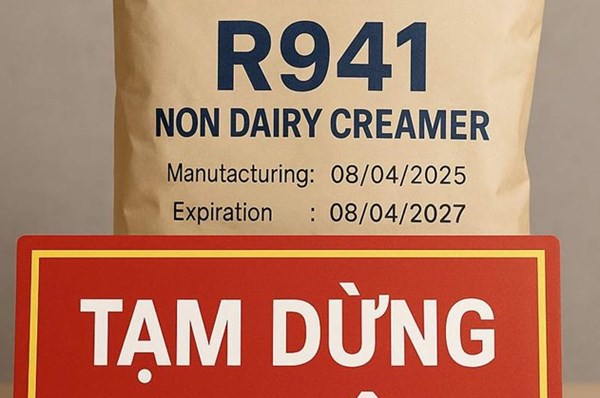 Bộ Y tế đề nghị tạm dừng lưu thông nguyên liệu thực phẩm bột kem không sữa