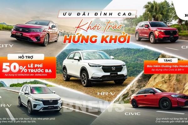 Honda tung ưu đãi lớn cho loạt mẫu xe ô tô trong tháng 6/2025