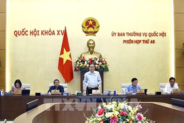 Khai mạc Phiên họp thứ 46 của Ủy ban Thường vụ Quốc hội