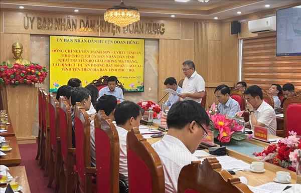 Tháo gỡ vướng mắc mặt bằng hành lang tuyến dự án đường dây 500kV Lào Cai – Vĩnh Yên