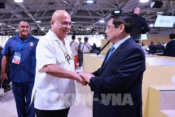 Thủ tướng Phạm Minh Chính gặp Thủ tướng Tuvalu