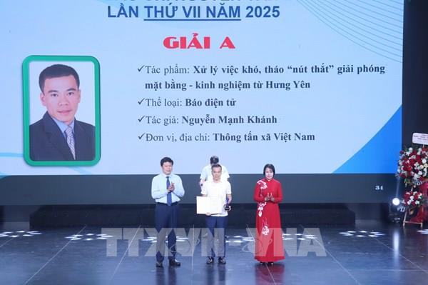 Thông tấn xã Việt Nam đoạt Giải A Giải báo chí Nguyễn Văn Linh năm 2025