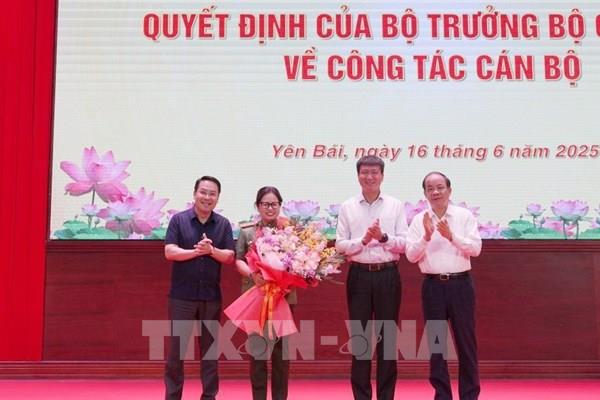 Công an tỉnh Yên Bái công bố quyết định về công tác cán bộ