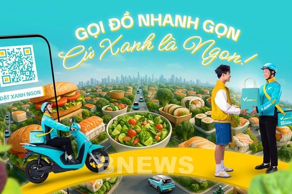 ﻿Xanh SM ra mắt dịch vụ giao đồ ăn thuần điện Xanh SM Ngon tại Hà Nội