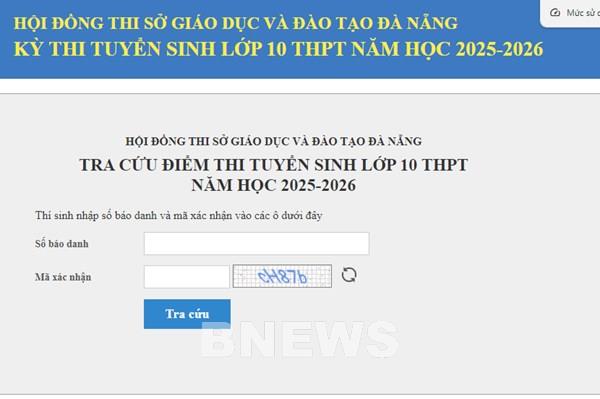 Điểm thi vào lớp 10 Đà Nẵng năm 2025