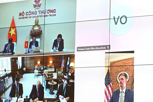 Việt Nam- Hoa Kỳ: Đàm phán trực tuyến cấp Bộ trưởng về thương mại đối ứng