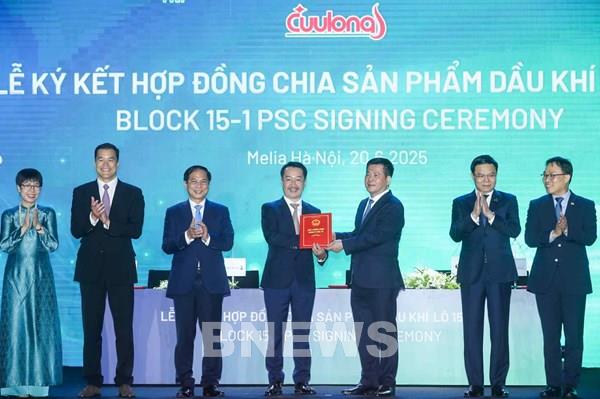 Ký hợp đồng PSC Lô 15-1: Minh chứng cho sự hợp tác hiệu quả giữa Petrovietnam, PVEP và các đối tác nước ngoài