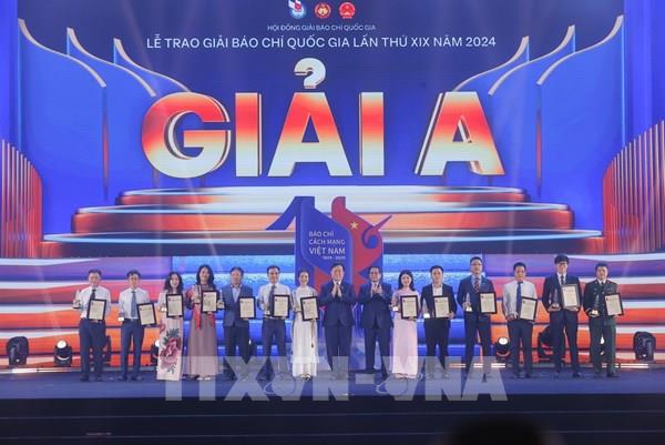 Giải Báo chí Quốc gia lần thứ XIX: TTXVN tiếp tục có nhiều tác phẩm đoạt giải