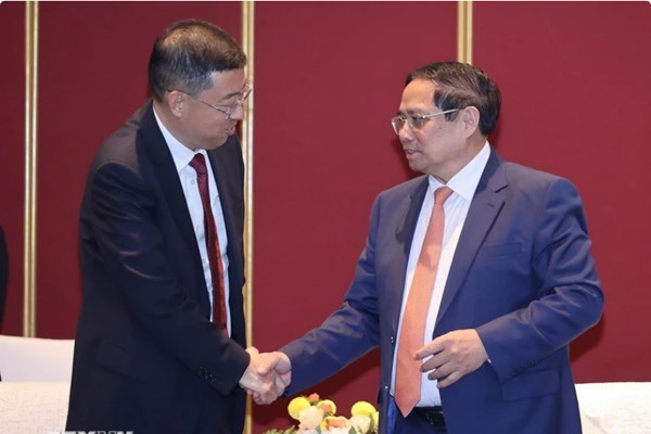 Thủ tướng Phạm Minh Chính làm việc với các Tập đoàn lớn của Trung Quốc