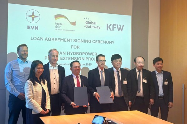 EVN vay Ngân hàng Tái thiết Đức 65 triệu EUR mở rộng Thủy điện Trị An