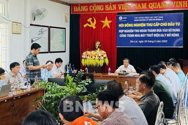 Công trình Thủy điện Ialy mở rộng hoàn thành nghiệm thu cấp chủ đầu tư