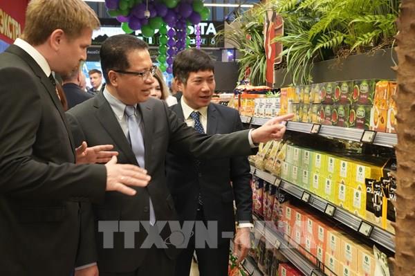 “Góc Việt Nam” đầu tiên tại chuỗi siêu thị lớn của Nga