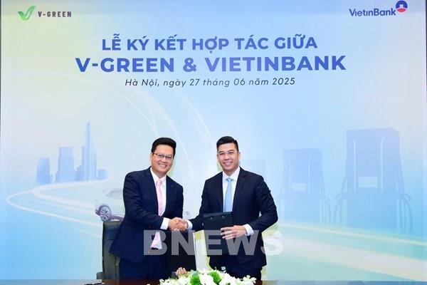 V-Green bắt tay VietinBank tài trợ 4.000 tỷ đồng phát triển trạm sạc VinFast