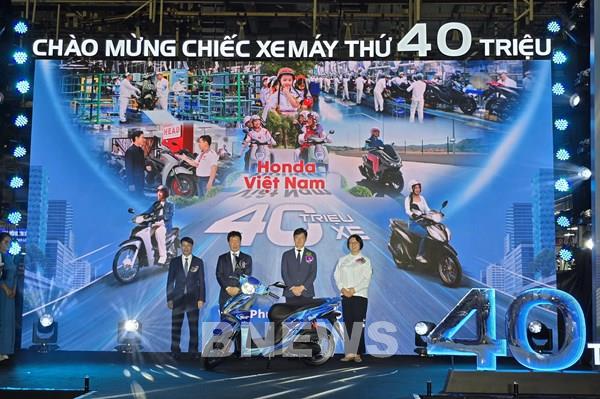Honda Việt Nam xuất xưởng chiếc xe thứ 40 triệu