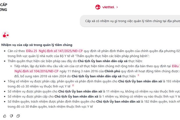 Trợ lý ảo cán bộ công chức- Giải pháp tra cứu thẩm quyền tức thì cho chính quyền 2 cấp