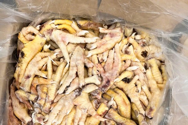 ​Hải quan ​khởi tố vụ án xuất khống 1.400 tấn nguyên liệu thực phẩm chân gà đông lạnh