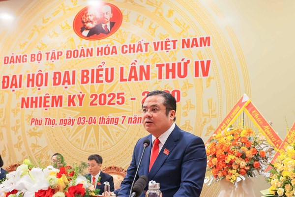Đại hội đại biểu Đảng bộ Tập đoàn Hóa chất Việt Nam nhiệm kỳ 2025-2030 thành công tốt đẹp