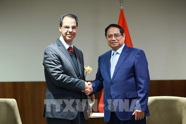 Thủ tướng Phạm Minh Chính làm việc với các tập đoàn kinh tế lớn của Brazil