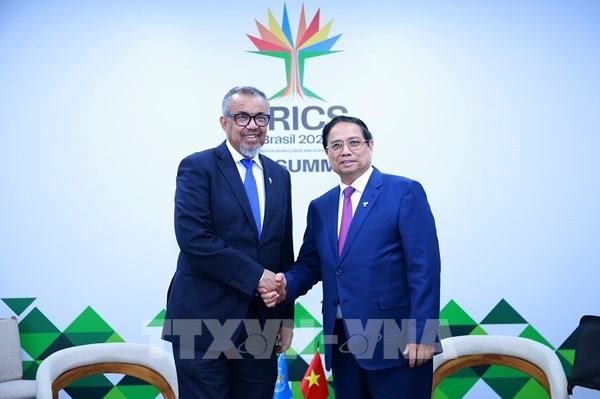 Thủ tướng Phạm Minh Chính tiếp Tổng Giám đốc WHO
