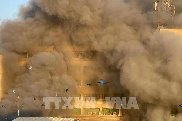 Hỏa hoạn tại trung tâm viễn thông ở thủ đô Cairo của Ai Cập