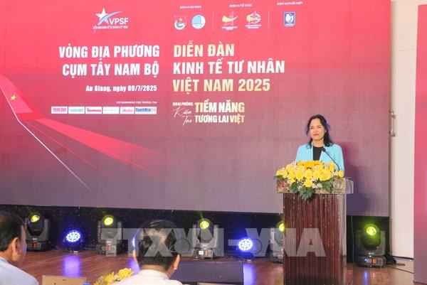 Diễn đàn kinh tế tư nhân 2025: Doanh nghiệp Tây Nam Bộ đón “thời cơ vàng”