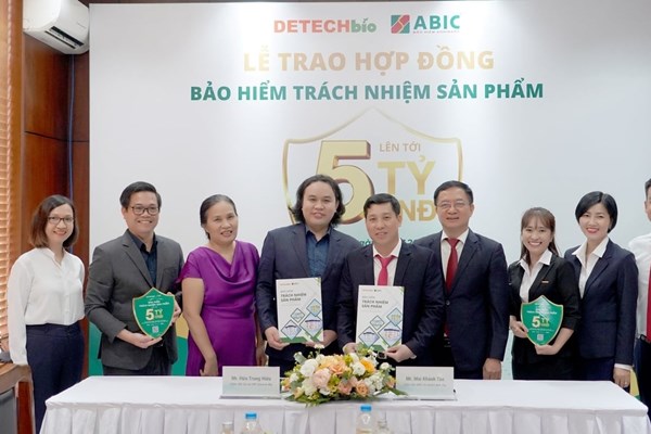 Bảo hiểm Agribank và Detech Bio ký kết thỏa thuận bảo hiểm trách nhiệm sản phẩm