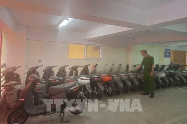Triệt phá đường dây sản xuất, buôn bán xe máy điện giả nhãn hiệu liên tỉnh