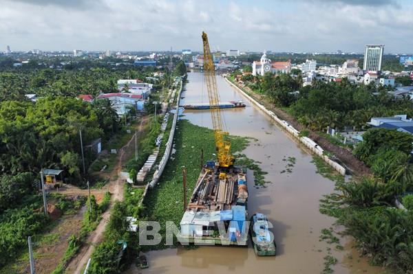 Đồng Tháp tăng tốc “thay áo” tuyến đường ven sông Bảo Định
