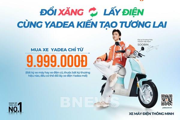 Yadea tung ưu đãi lớn, thúc đẩy người Việt “lên đời” xe máy điện