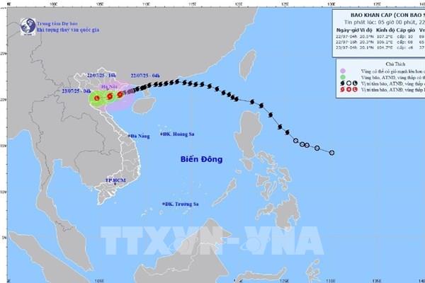 Cập nhật mới nhất về bão số 3: Cách Hải Phòng 70km, sức gió mạnh nhất cấp 9-10